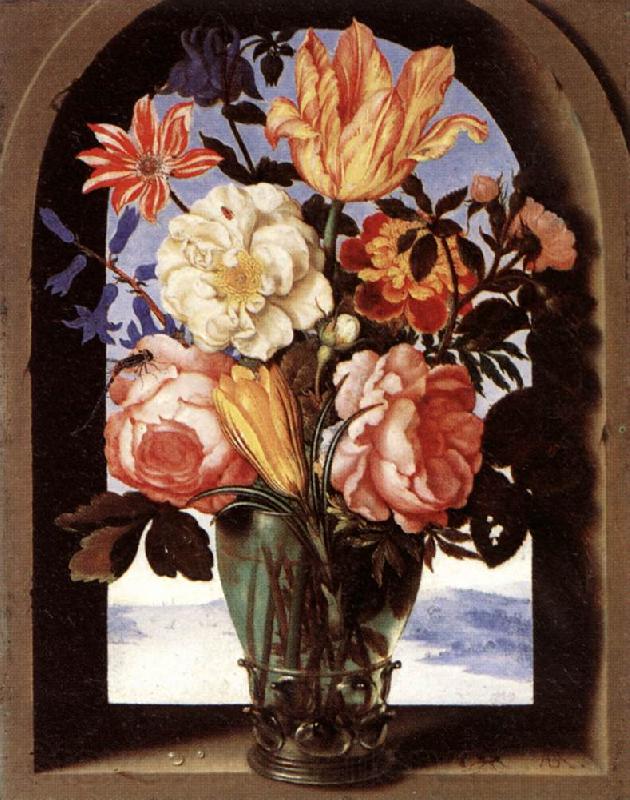 BOSSCHAERT, Ambrosius the Elder Bouquet of Flowers Norge oil painting art